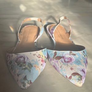 Christian Siriano Floral Sandals